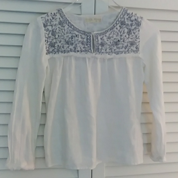 Zara Other - Zara Girls Soft Collection Embroidered Blouse, Top